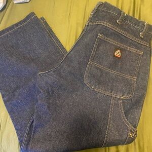 Bulwark 34W/31L fire resistance dark wash pants